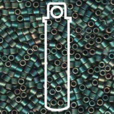 Delica 8/0 Matte Mtlc Green Iris Apx 6.8gm (DBL-0324) Delica 8/0 Matte Mtlc Green Iris Apx 6.8gm (DBL-0324)