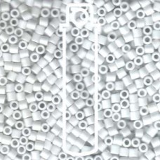 Delica 8/0 Matte White Apx 6.8gm (DBL-0351) Delica 8/0 Matte White Apx 6.8gm (DBL-0351)