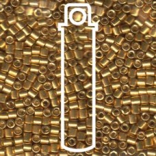 Delica 8/0 Galvanized Yellow Gold Apx 6.8gm (DBL-0410) Delica 8/0 Galvanized Yellow Gold Apx 6.8gm (DBL-0410)
