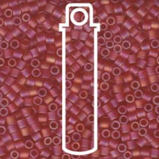 Delica 8/0 Matte Tr Red Orange -aprx 6.8gm (DBL-0856) Delica 8/0 Matte Tr Red Orange -aprx 6.8gm (DBL-0856)