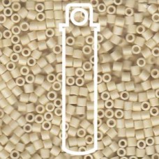 Delica 8/0 Matte Opaque Cream Ab- Aprx 6.8gm (DBL-0883) Delica 8/0 Matte Opaque Cream Ab- Aprx 6.8gm (DBL-0883)