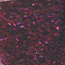 Hex Cut Delica 8/0 Transparent Raspberry Ab 100 Gram Bag (DBLC-0104)