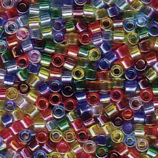 Delica 10/0 Mix Rainbow Ab 100 Gm (DBM-MIX17)