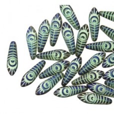 Dagger 5x16mm Turq Opl Lsr Eye Matt 25bd/st 6st/bg