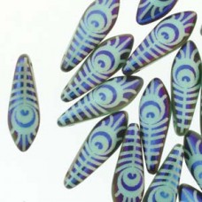 Dagger 5x16mm Grn Turq Eye 25bd/st 6st/bg