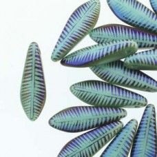 Dagger 5x16mm Grn Turq Feather 25bd/st 6st/bg