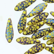 Dagger 5x16mm Ylw Opq Lsr Flower 25bd/st 6st/bg