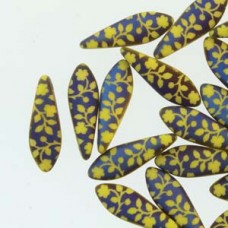 Dagger 5x16mm Ylw Opq Lsr Mt Flower 25bd/st 6st/bg