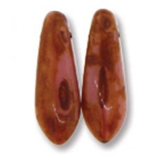 Dagger 3x11mm Opaque Pink Picasso 50bds/st- 6st/bg