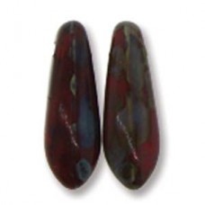 Dagger 3x11mm Opaque Red Picasso 50bds/st- 6st/bg