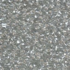 Drop Bd (3.4mm) Miyuki 250gm Trans Silver Lined Clear (1)