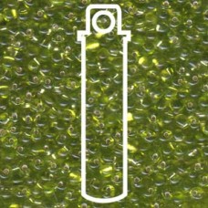 Miyuki Drop 3.4mm Trans S/l Lime Grn- 25gm (14)