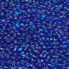 Drop Bd (3.4mm) Miyuki 250gm Trans Silver Lined Sapphire Blu (19)