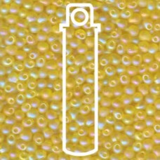 Miyuki Drop 3.4mm Matte Trans Yellow Ab- 25gm (136FR)