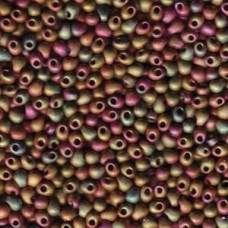 Drop 3.4mm Matte Met Khaki Iris Miyuki 250 Gram Bag (2035)