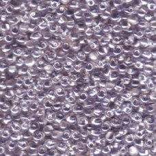 Drop 3.4mm Spkl Pewter Lined Crystal Miyuki 250 Gram Bag (242)