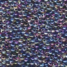 Drop 3.4mm Noir Lined Crystal Ab Miyuki 250 Gram Bag (283)