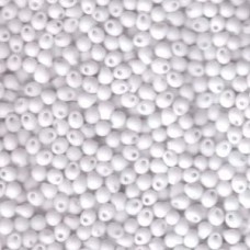 Drop 3.4mm Matte White Miyuki 250 Gram Bag (402F)