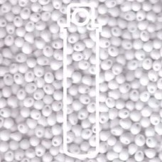 Miyuki Drop 3.4mm Matte White - 25gm (402F)