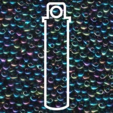 Miyuki Drop 3.4mm Mixed Blue/grn Iris - 25gm (455)