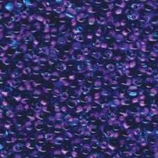 Drop 3.4mm Lavender Lined Aqua Miyuki 250 Gram Bag (F47)