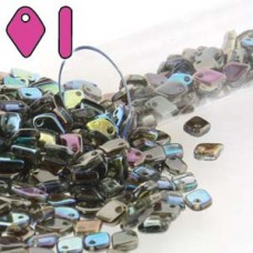 Dragon Scale Bead 1.5x5mm Crys/graphite Rainb-9.5gm/tb