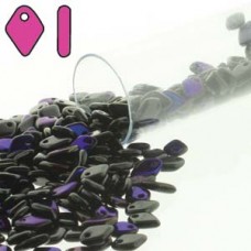 Dragon Scale Bead 1.5x5mm (jet) Azuro -9.5gm/tb