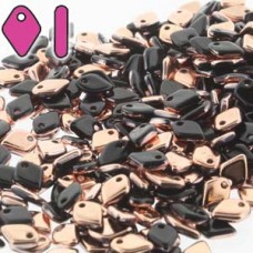 Dragon Scale Bead 1.5x5mm 50 Gm (jet) Capri Gold