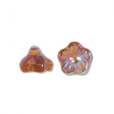 Flower 7mm Dk Smkd Tpz Ab 100bd/st 3st/bg