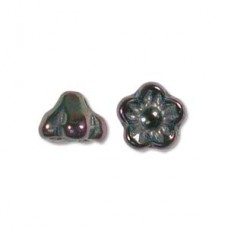 Flower 7mm Green Iris 100bd/st 3st/bg