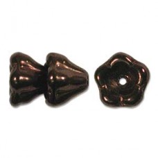 Flower 6x8mm Dk Bronze 50bd/st 6st/bg