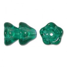 Flower 6x8mm Teal Ab Fire 50bd/st 6st/bg