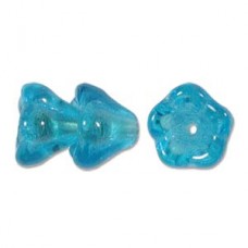 Flower 11x13mm Aqua 50bd/st 6st/bg