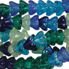 Flower 11x13mm Lagoon Mx 50bd/st 6st/bg