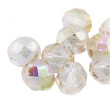 Fire Polish 4mm Crystal Yellow Rainbow-40 Bds/st 10st/bg