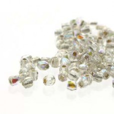 Fire Polish True 2mm Crys Ab Silver Lined 600 Pcs/bg