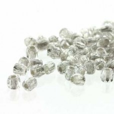 Fire Polish True 2mm Crys Silver Lined 600 Pcs/bg
