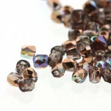 Fire Polish True 2mm Lt Ameth Copper Rnbw 600/bg