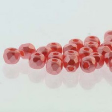 Fire Polish True 2mm Pastel Lt Coral 600 Pc/bg