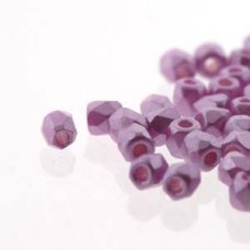 Fire Polish True 2mm Pastel Lilac 600 Pc/bg