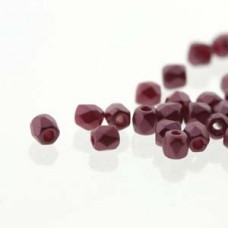 Fire Polish True 2mm Pastel Burgundy 600 Pc/bg