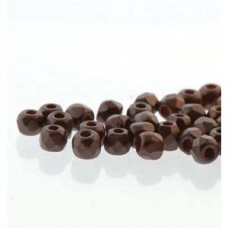 Fire Polish True 2mm Pastel Dk Brown 600pc/bg