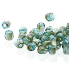 Fire Polish True 2mm Aqua Celsian-600 Pcs/bg-loose