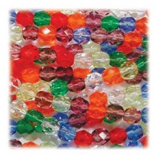 Fire Polish Mix 3mm Rainbow -per 100 Bds
