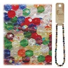 Fire Polish 4mm Rainbow Ab-100 Bds/ Str