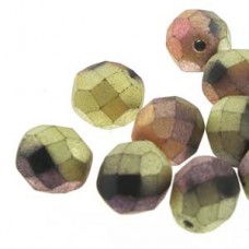 Fire Polish 4mm Matt Cali Pink 40 Bds/st 10st/bg