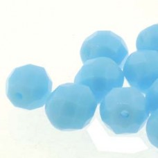 4mm Rd Lt. Opq. Turquoise Apprx 38 Bead Per Strand