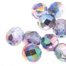 Fire Polish 4mm Magic Blue /pink 40 Bds/st 10st/bg