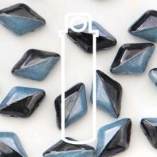 Gemduo 8x5mm Duet Blk/wht Blue Lstr 8+ Gm/tb