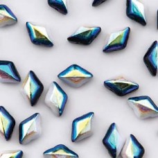 Gemduo 8x5mm Duet Blk/wht Ab 100 Gm/bg